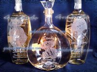 Botellas grabadas de Tequila